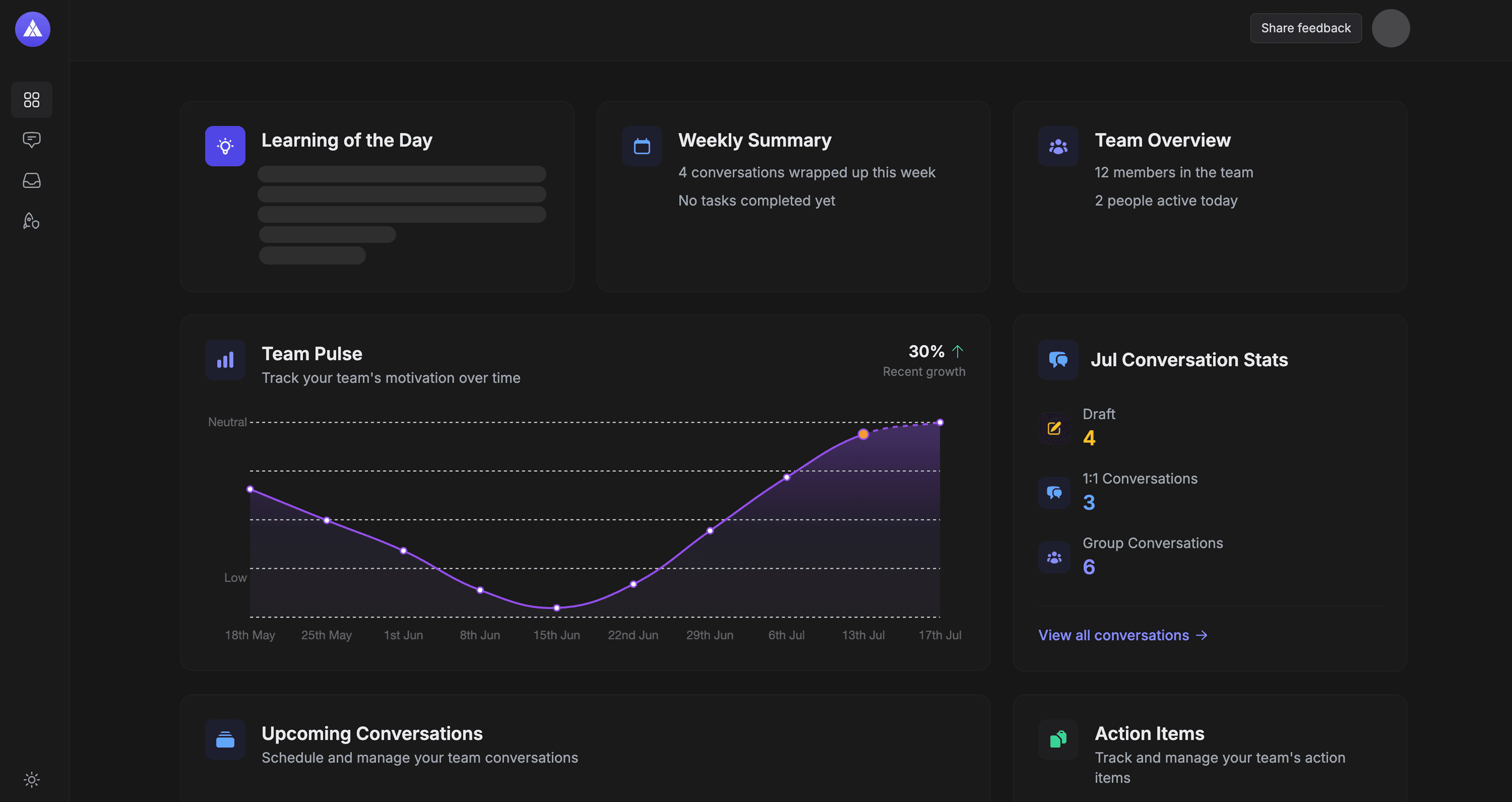 Betterchamp Dashboard Dark Mode