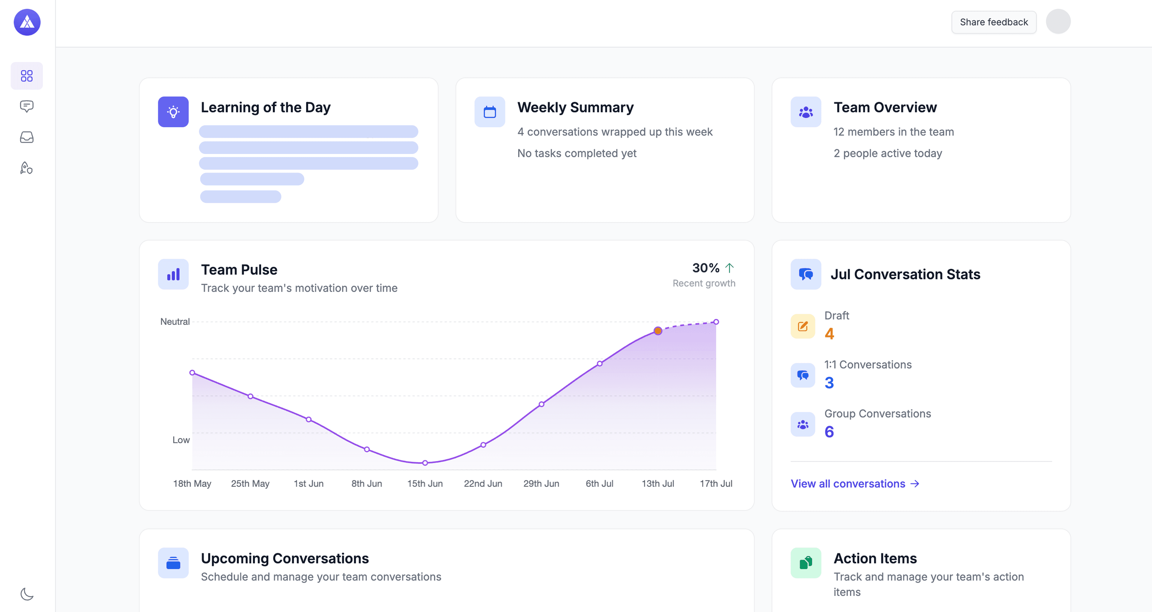 Betterchamp Dashboard Light Mode