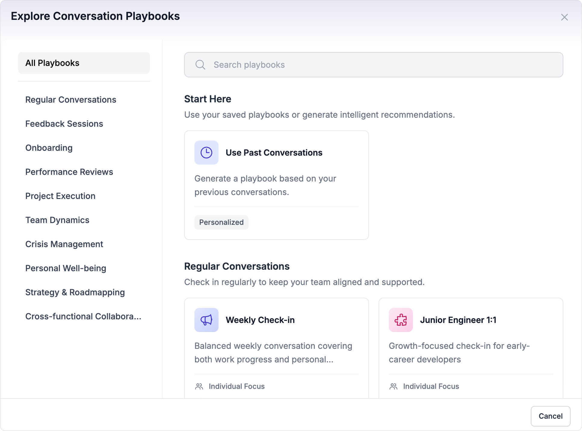 Conversation Playbooks
