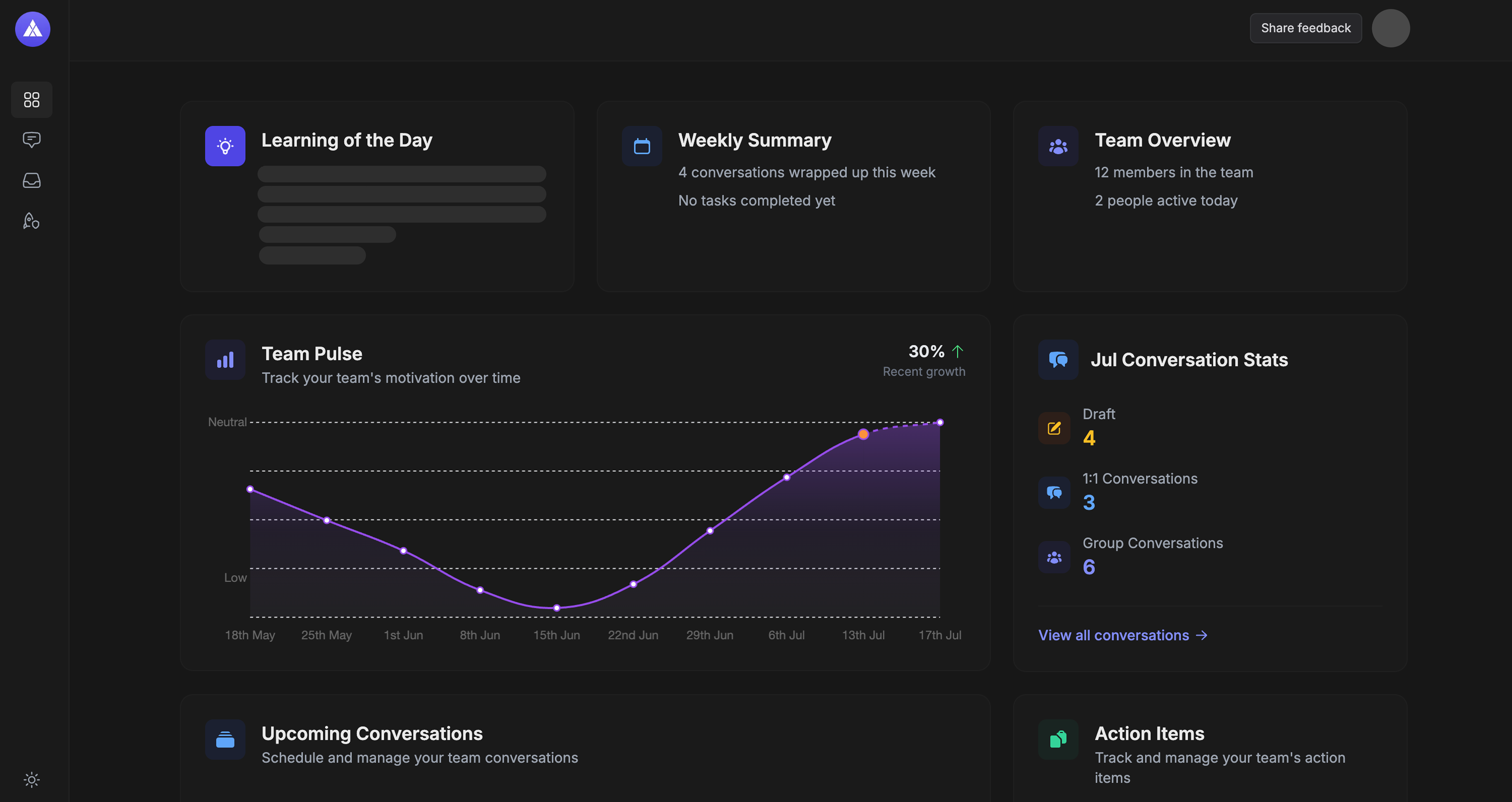 Betterchamp Dashboard Dark Mode